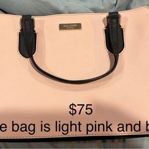 Kate Spade Blush and Black Tote